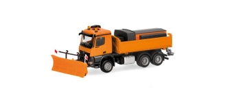 Herpa 320061 - H0 - Mercedes-Benz Kipper-LKW Arocs 18 M mit Schneepflug